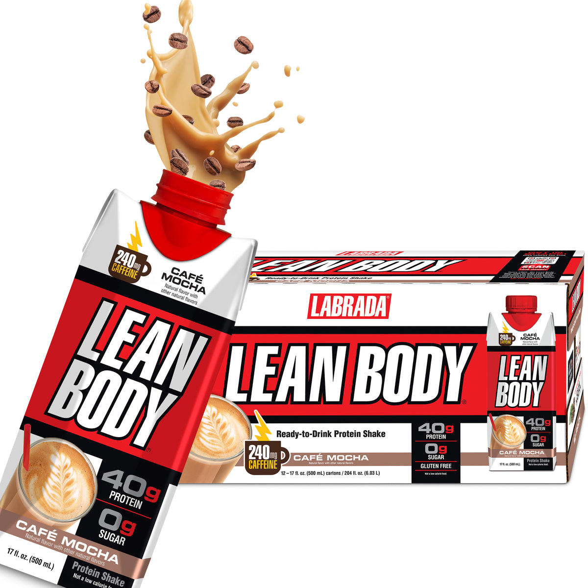 Lean Body RTD - 250mg Caffeine 12 x 500ml  **NEW**